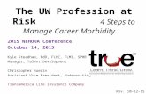 The UW Profession at Risk 4 Steps to Manage Career Morbidity 2015 NEHOUA Conference October 14, 2015 Kyle Steadham, EdD, FLHC, FLMI, SPHR Manager, Talent.