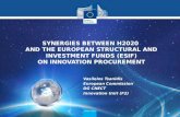 Vasileios Tsanidis European Commission DG CNECT Innovation Unit (F2) SYNERGIES BETWEEN H2020 AND THE EUROPEAN STRUCTURAL AND INVESTMENT FUNDS (ESIF) ON.