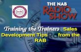 Training the Trainers Sales Development Tips from the RAB.