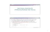OD Nonlinear Programming 2010