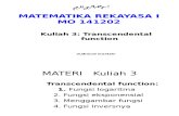 KULIAH 3-MATREK I-Transcendental Function
