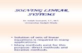 3 - Solving Linear Systemf