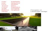 Principles of Landscape Design IN BACHELOR OF ARCHITECTURE