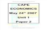 CAPE Economics, June 2007, Unit 1, Paper 2 Suggested Answer by Edward…