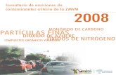 Inventario de Emisiones de 2008, ZMCM