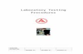 Lab Testing Procedures