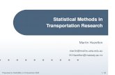 Statistical Methods in Transportation Research
