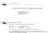 Post Colonialism: A Presentation