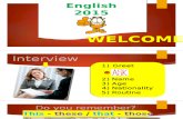 English 2015 Welcome! Elementary review