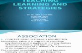 Teaching Learning and Strategies