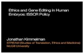Genetic Modfication Human Embryos -- Presenter Slides CIRM Conference 2-4-16