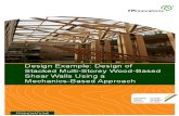 Design of Stacked Multistorey Wood Shearwalls Using a Mechanics Based Approach