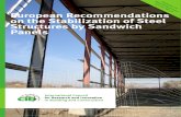 STABILIZATION OF STEEL STRUCTURES BY SANDWICH PANELS