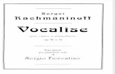 Rachmaninov - Vocalise (Arr.fiorentino)