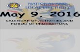 NAL2016 Calendar of Activities