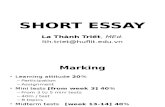 Writing 3 - Short Essay