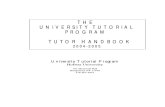 Adv Tutorhthe university tutorial program tutor handbook andbook
