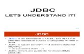 LETS LEARN JDBC