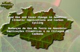 Land Use and Cover Change in Amazonia: Climatic Implications and Carbon Cycling Mudan§as de Uso da Terra na Amaz´nia: Implica§µes Climticas e na Ciclagem