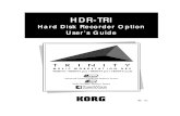 Korg Trinity Manual - Expansion Option - HDR-TRI