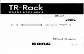 Korg TR-Rack Manual - Effects Guide