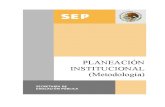 Metodologia Planeacion Institucional SEP