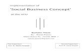 Implementation of Social Business Concept at the HFU
