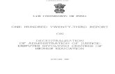 Law Commission Report No. 123- Decentralisation of administration of justice: Disputes involving centres of Higher Education