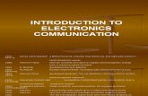 Introduction to Electronics Communication