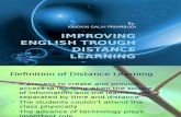 Improving English Trough Distance Learning