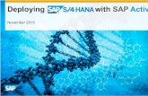 Deploying SAP S4HANA With SAP Activate_201511