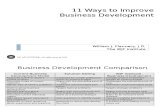 11 Ways to Improve Business Development Rev 040404 Website