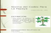 Norma Del Codex Para La Papaya