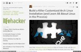 Build a Killer Customized Arch Linux