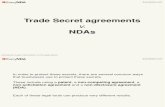 Trade Secrets Agreements v. NDAs