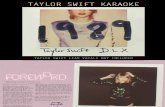 Digital Booklet - Taylor Swift Karaoke