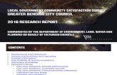 Greater Bendigo Community Satisfaction Survey 2016