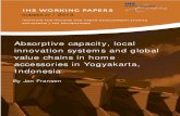 IHS WP 027 Fransen Absorptive Capacity Local Innovation Systems and Global Calue Chains in Home Accessories in Yogyakarta Indoneia 2013