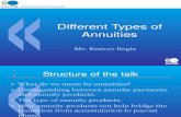 Different Types of Annuities