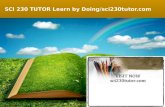 SCI 230 TUTOR Learn by Doing/sci230tutor.com