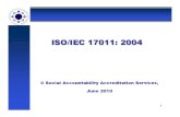 Accreditation Process, IsO 17011
