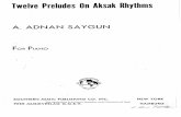 Twelve Preludes on Aksak Rhythms Op.45