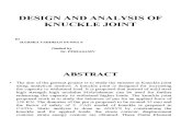 Design and Analysis of Knuckle Joint
