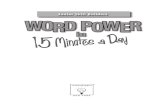 Word Power in 15 Mins a Day