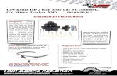 Low Range HD 2 Inch Body Lift Kit (Sidekick, GV, Vitara, Tracker, X90)