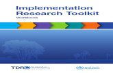 implementation research tool kit work book