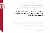 The UK, the EU  and a British Bill  of Rights