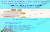 INF 325 ASSIST Peer Educator-Inf325assist.com