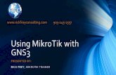 Using MikroTik With GNS3