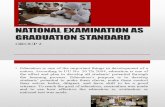National Examination as Graduation Student
